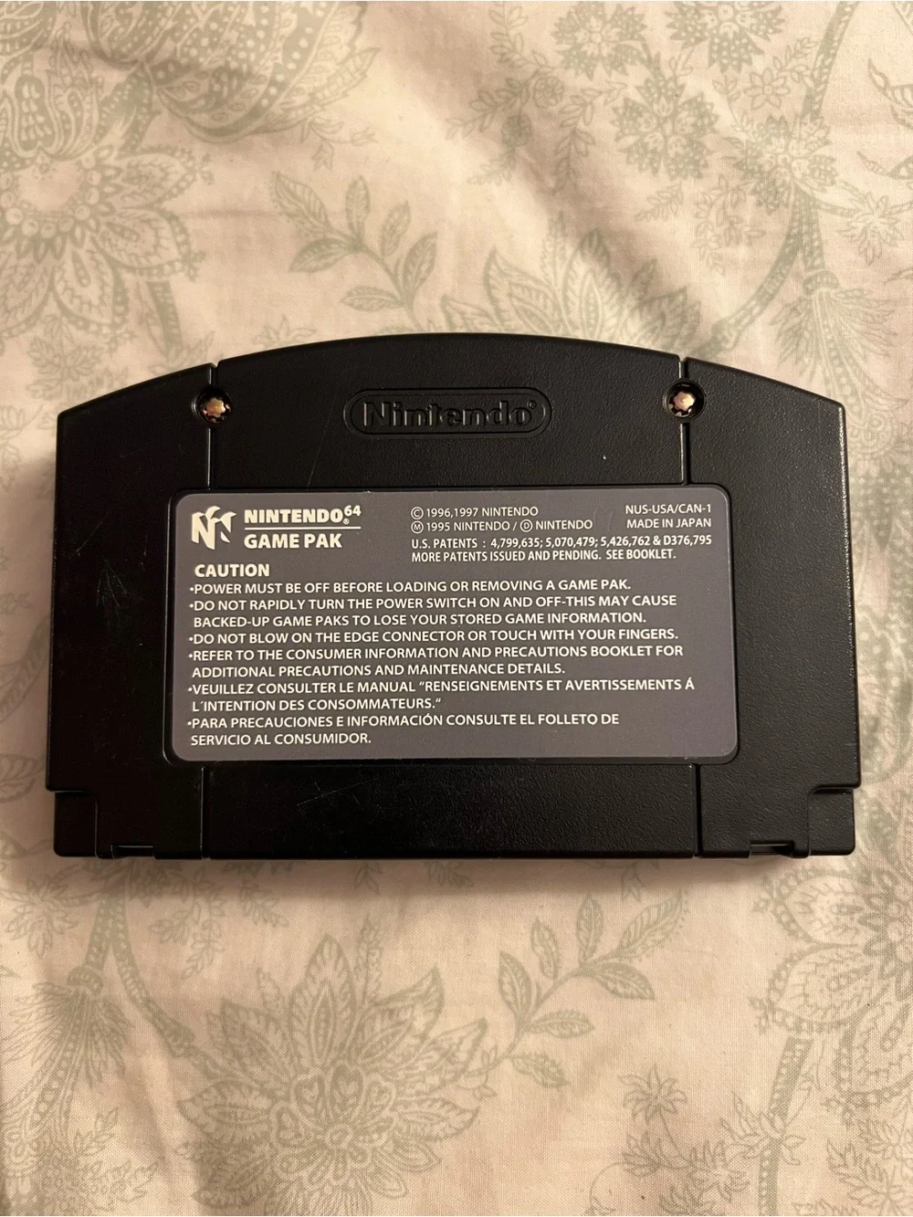 HQ Scooby-Doo! Classic Creep Capers N64 Game Cartridge - Black/Purple
